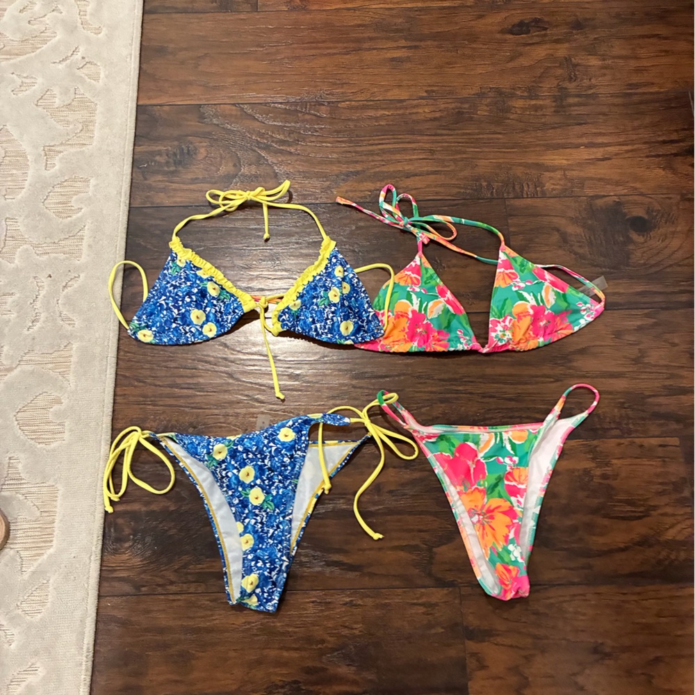 Two bikinis for the price of one .